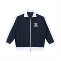 Kwame Nkrumah Contrast Trim Stand Collar Jacket