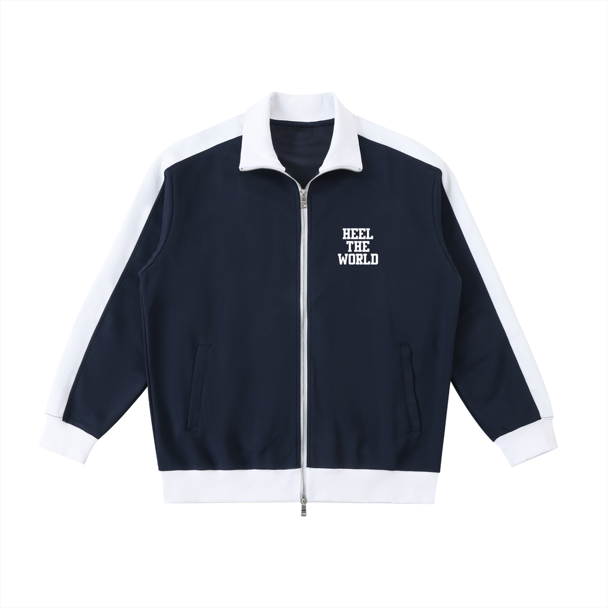 Kwame Nkrumah Contrast Trim Stand Collar Jacket