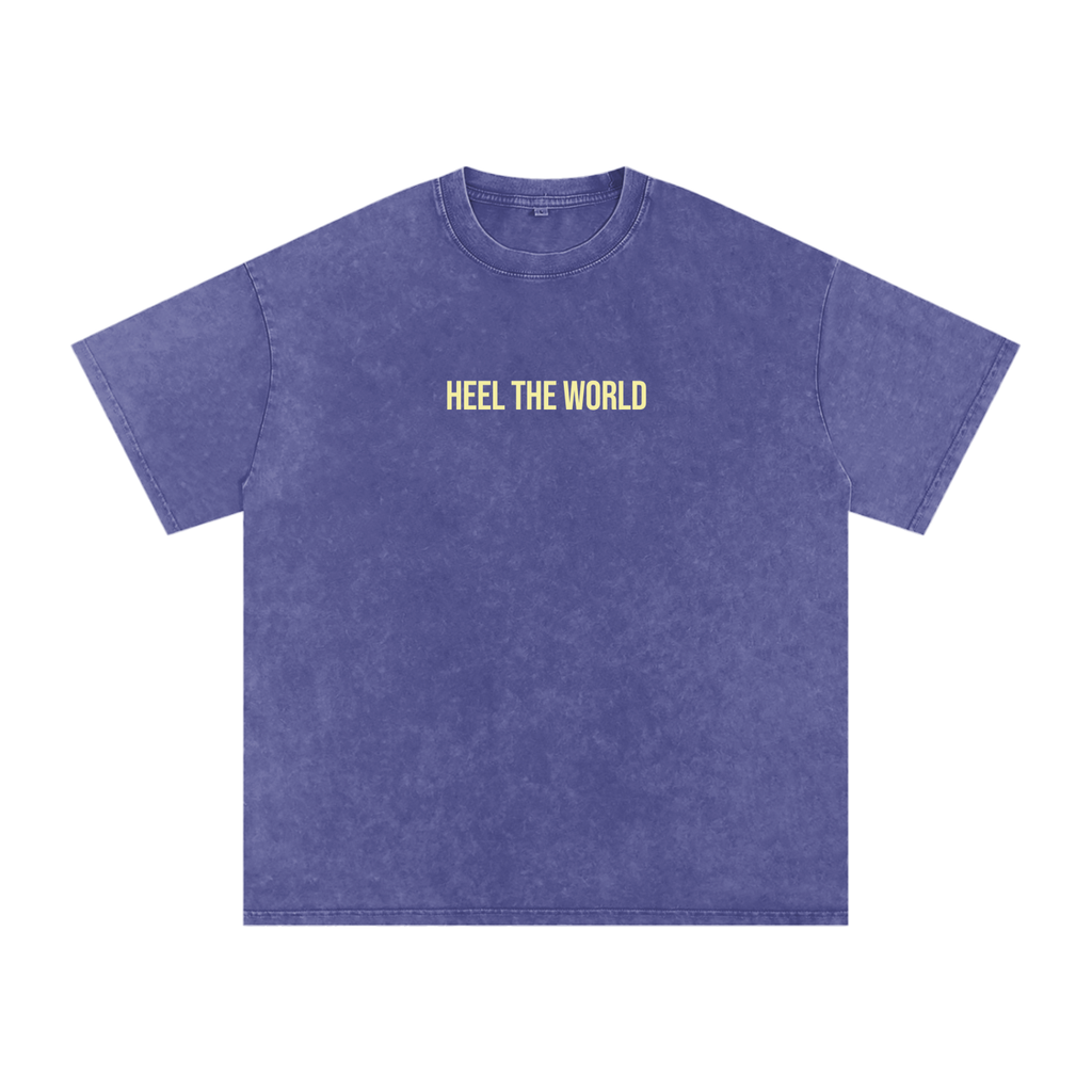 Snow Washed Oversized Cotton T-Shirt