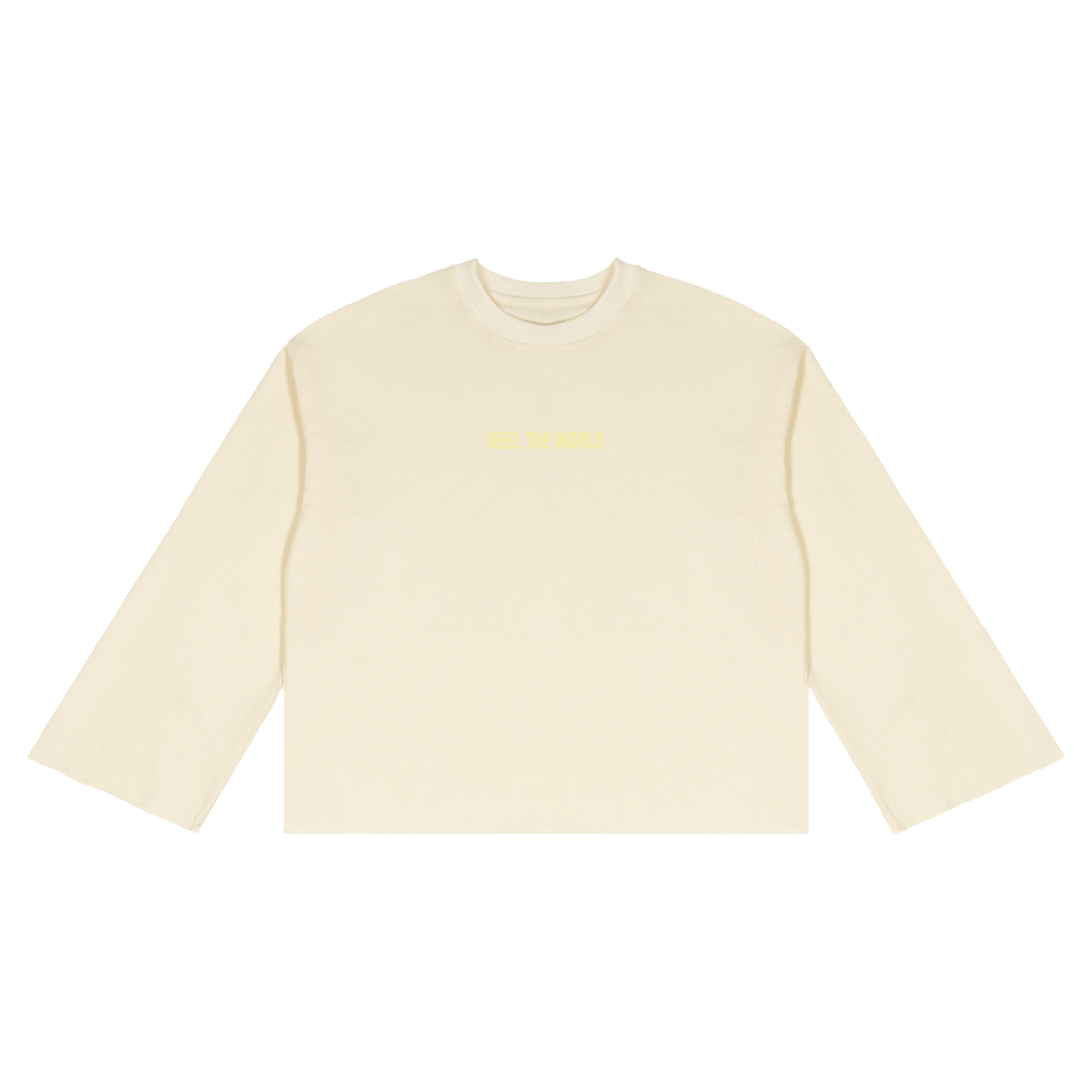 Unisex Waffle Raw Edge T-Shirt