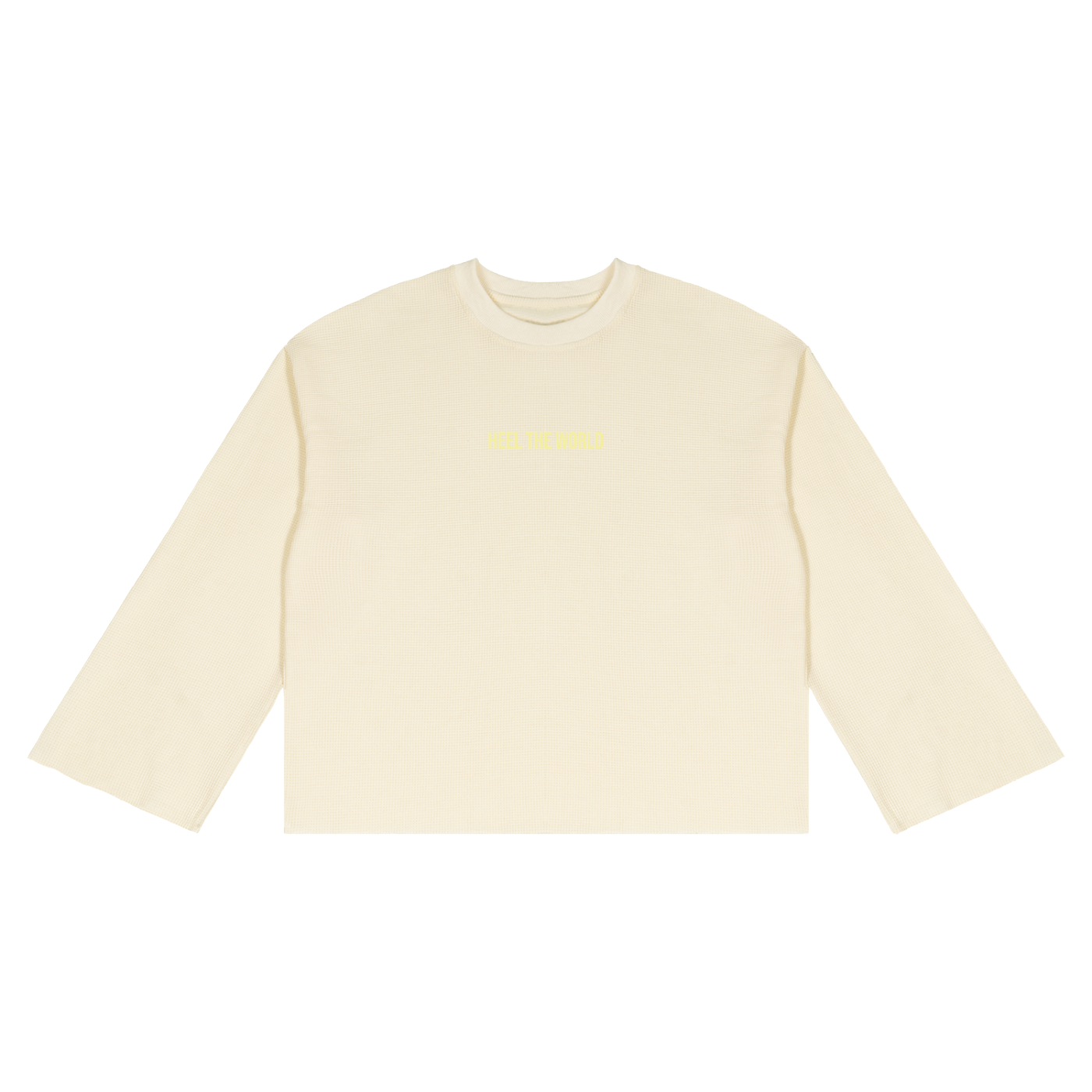 Unisex Waffle Raw Edge T-Shirt