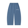Unisex Waffle Barrel Leg Pants