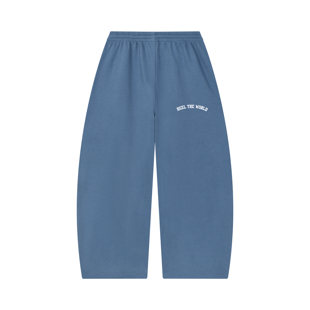 Unisex Waffle Barrel Leg Pants