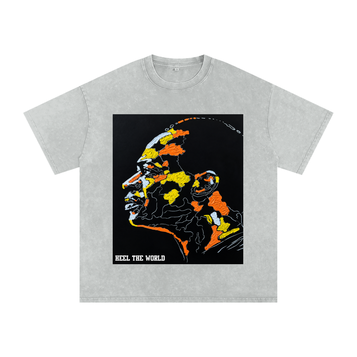 Kwame Nkrumah * Richard Adusu Snow Washed Oversized Cotton T-Shirt