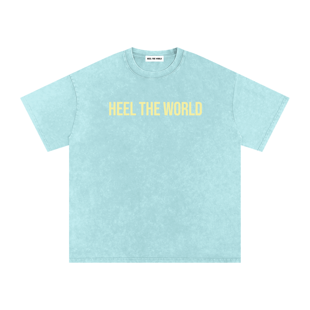 Snow Washed Oversized Cotton T-Shirt