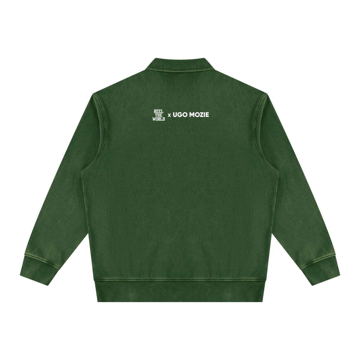 Ugo Mozie-  Life Stylist.  Unisex Vintage Wash Quarter-Zip Sweatshirt