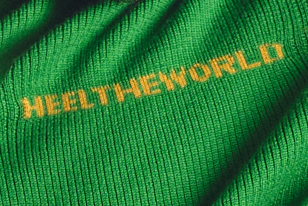 Heel The World Merino Knit Long Sleeve Polo  Pre-Order Only. (Available in 4 weeks)
