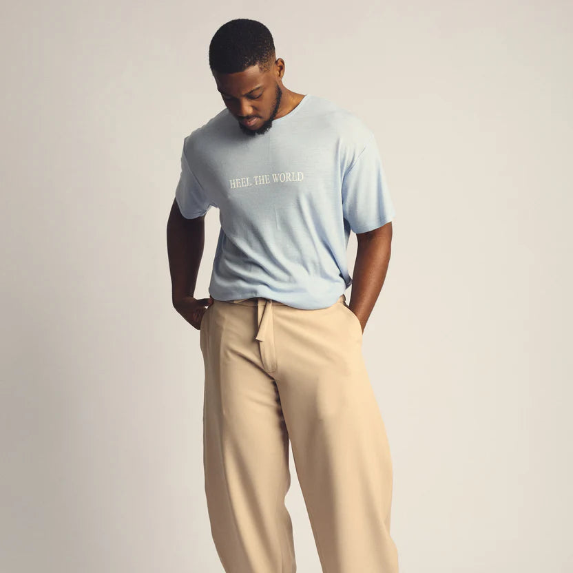 Heel The World Merino Tee. Pre-Order Only. (Available in 4 weeks)