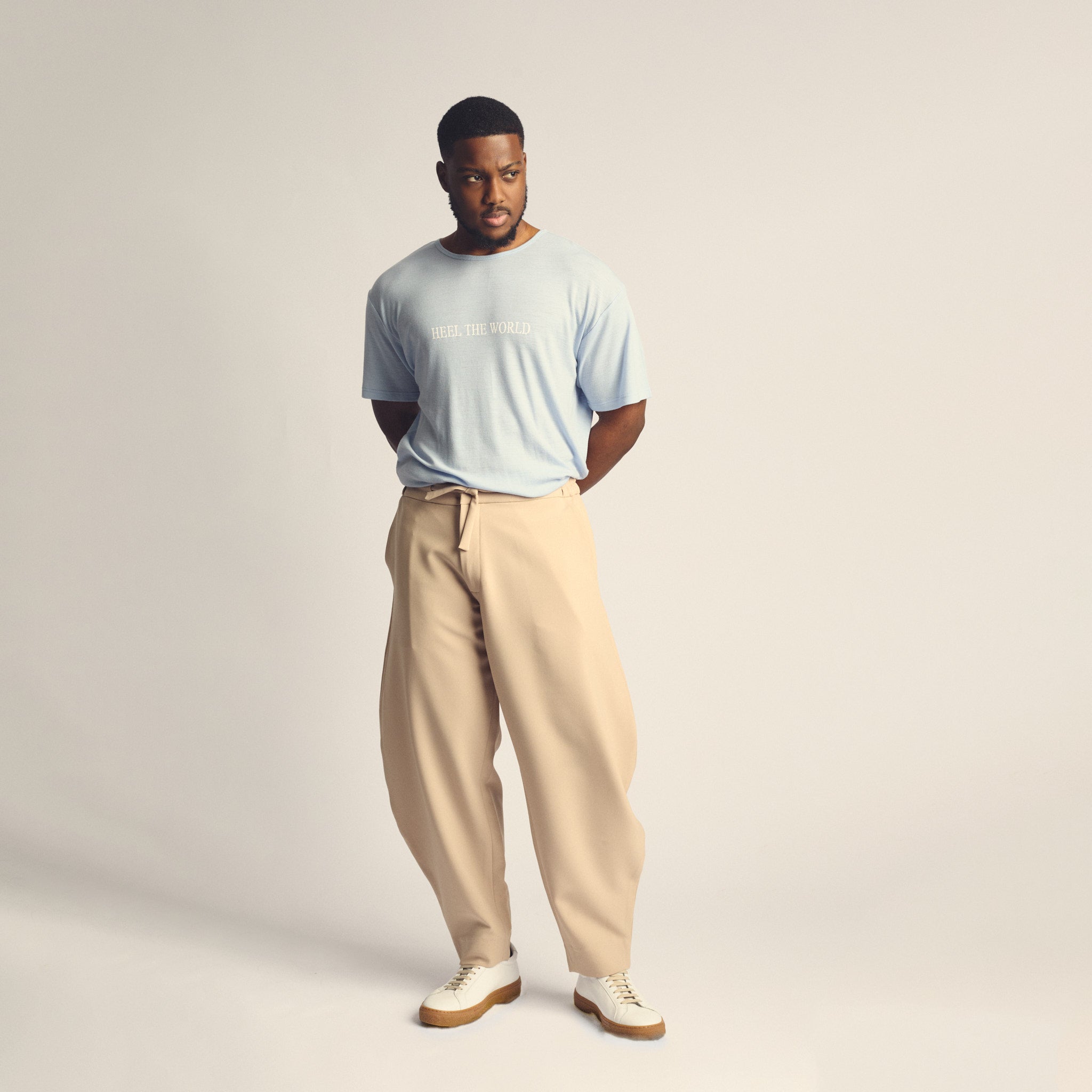 Heel The World Merino Tee. Pre-Order Only. (Available in 4 weeks)