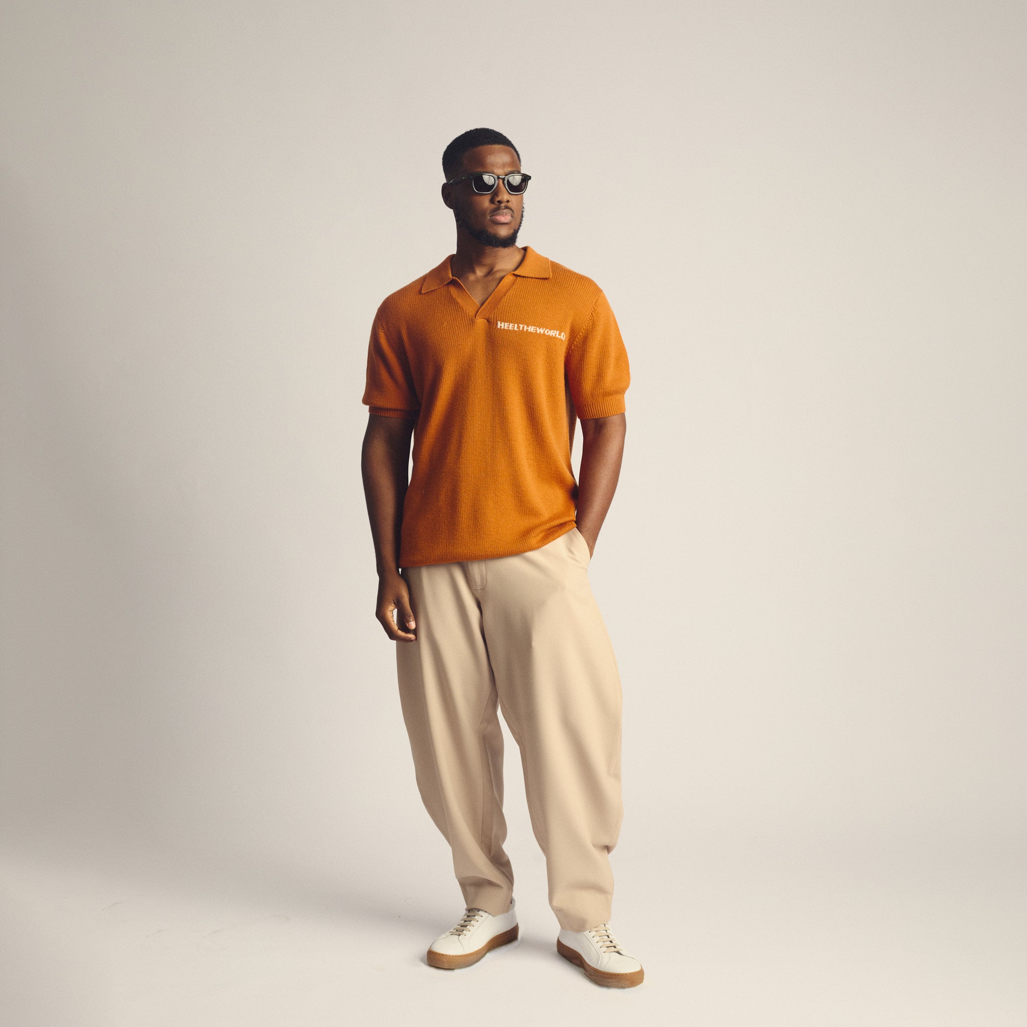 Heel The World Merino Knit polo (Pre-Order Only. (Available in 4 weeks)