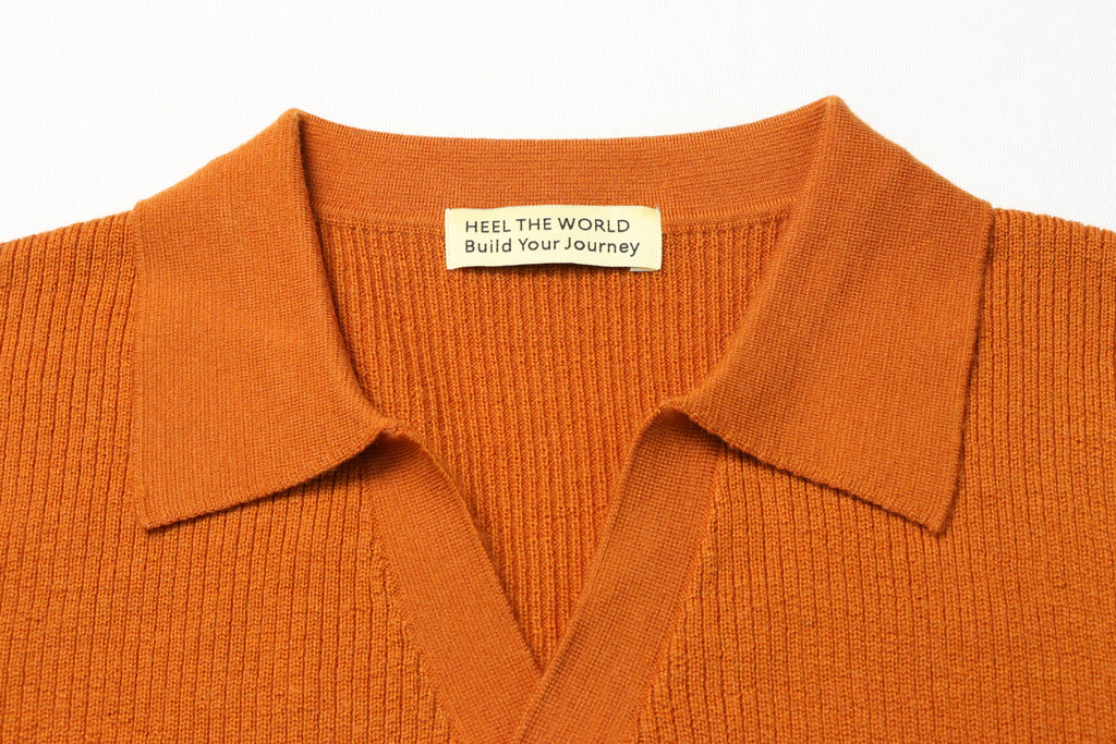 Heel The World Merino Knit polo (Pre-Order Only. (Available in 4 weeks)