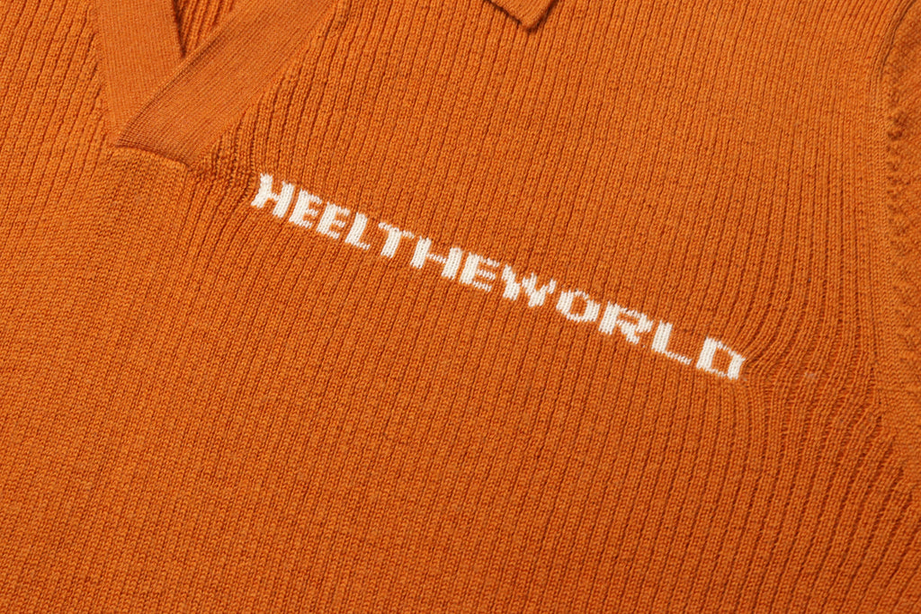 Heel The World Merino Knit polo (Pre-Order Only. (Available in 4 weeks)